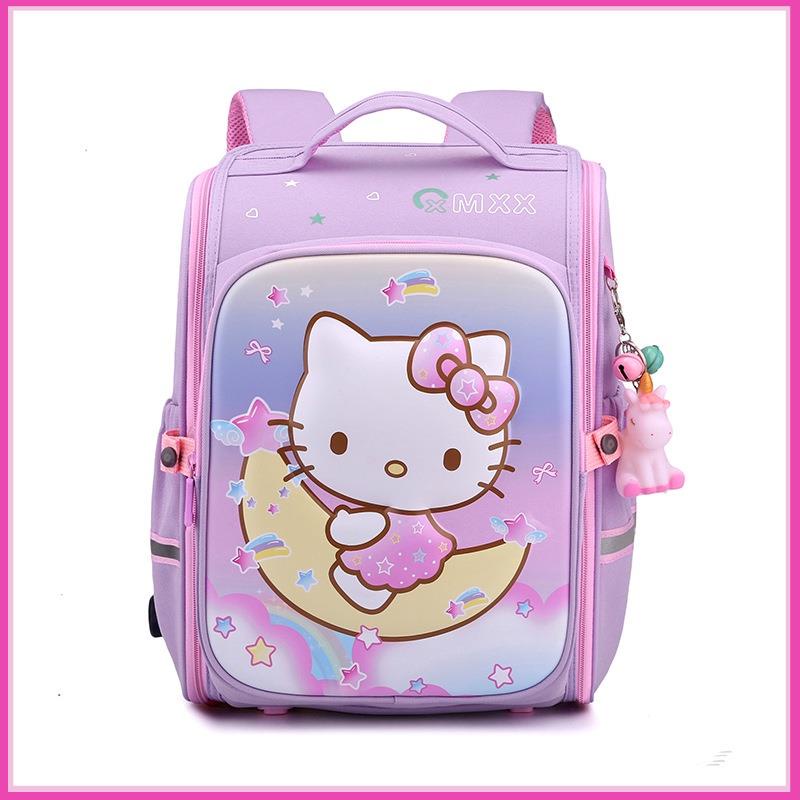 Balo chống gù cho bé gái tiểu học hình Elsa, Kitty, Tiên Cá