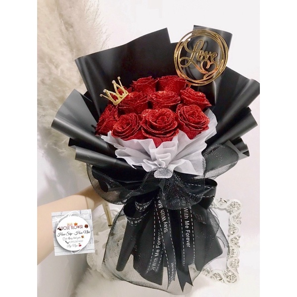 Bó Hoa 10 Bông Nhũ