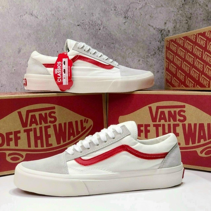 Giày Thể Thao Vans style 36 Sọc Đỏ