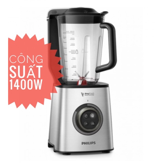 MÁY XAY SINH TỐ HÚT CHÂN KHÔNG PHILIPS HR3752 1400W ,BẢO HÀNH 2 NĂM