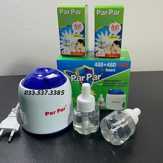 Xông tinh dầu đuổi muỗi, đen xông tinh dầu đuổi muỗi PARPAR