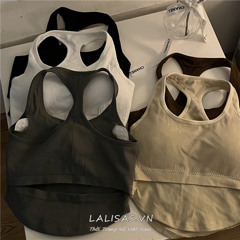 Áo Thể Thao Sát Nách Dáng Ôm Có Đệm Ngực Thời Trang Hàn Quốc Quyến Rũ Cho Nữ
