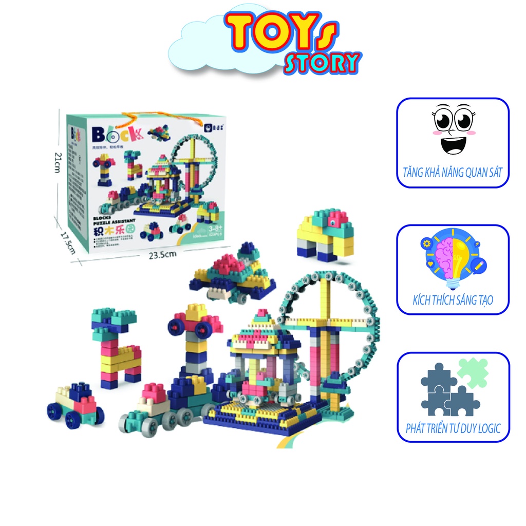 Bộ Đồ Chơi Xếp Hình 520 Chi Tiết Toy Story Cho Bé Rèn Luyện Tư Duy Tăng Khả Năng Logic