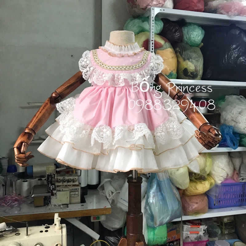 Váy cho bé váy nhung Lolita cho bé