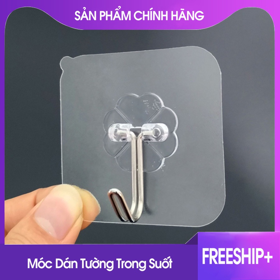 Combo 10 Móc Dán Tường Trong Suốt
