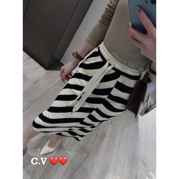 CHÂN VÁY DÀI CẠP CHUN DÂY RÚT TO HÀNG QCL1 MS2301 (K2-4)