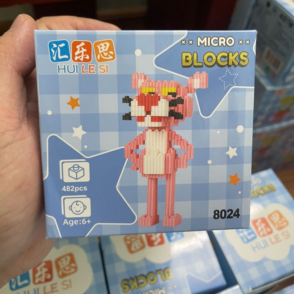 Mô hình lắp ráp lego 3D động vật hoạt hình đáng yêu cho bé - lắp ráp mô hình bearbrick