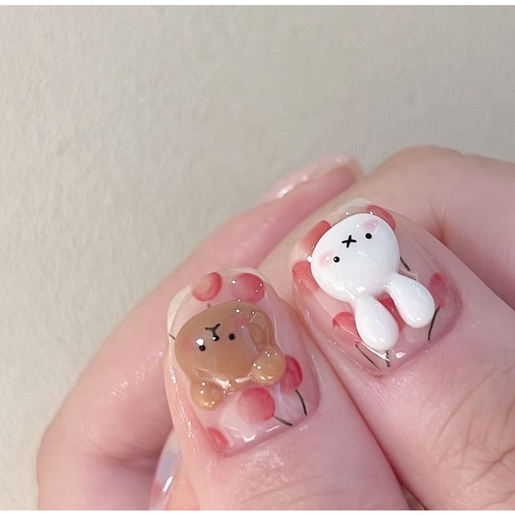 Set gel nặn 12 màu không dùng lưu huỳnh , gel nặn khô nặn hoạt hình , nặn hoa , tạo hình nổi trên móng tay siêu đẹp