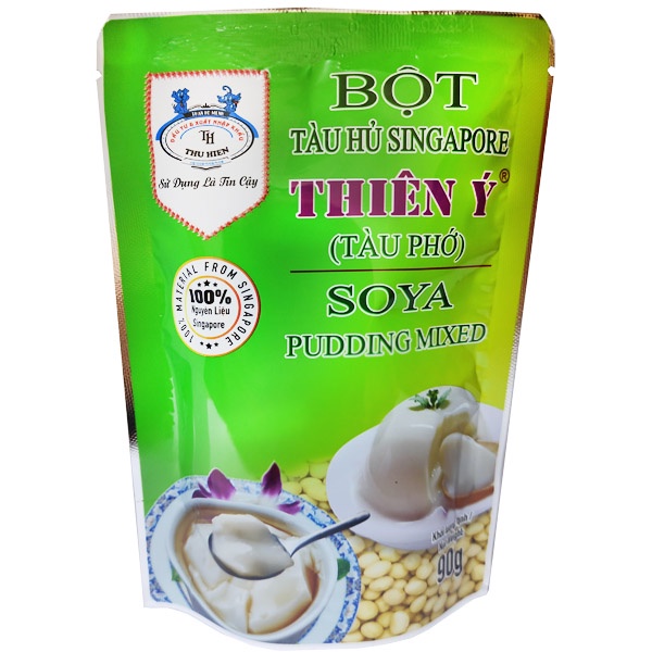BỘT TÀU HỦ SINGAPORE THIÊN Ý (TÀU PHỚ) - ĐẬU NÀNH THƠM MÁT GIÚP ĐẸP DA ĐẸP DÁNG - SOYA PU GÓI 90GDDING MIXED