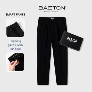 Quần âu cạp cao nam tăng giảm cạp 5cm SMART PANT cao cấp co giãn tốt thương hiệu BAETON - A02