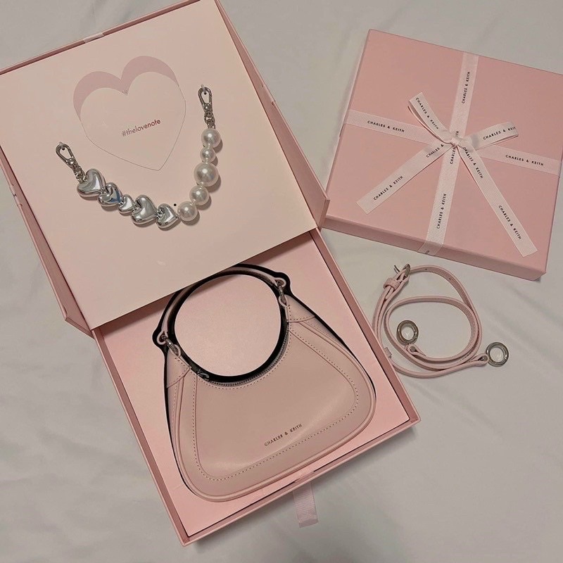 Túi nữ CK quai xách dây ngọc dễ thương tiểu thư