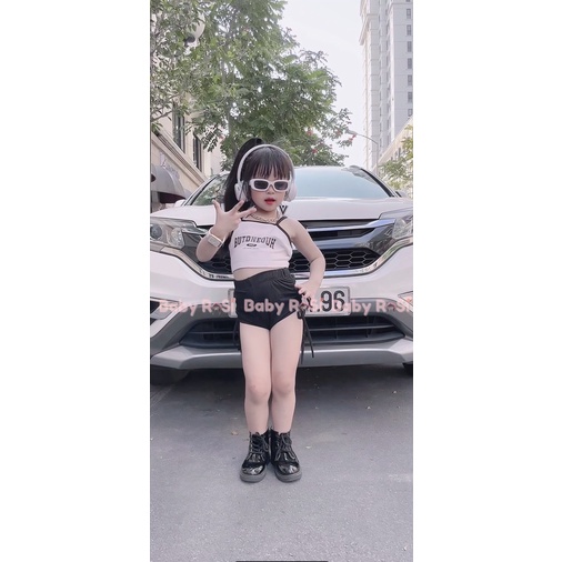 Quần đùi dây rút 2 bên cho bé gái