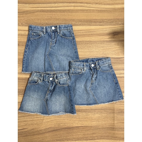 Chân váy jeans O.L.D N.A.V.Y xuất xịn cho bé gái hàng Cambo size nhỏ có thun co dãn.