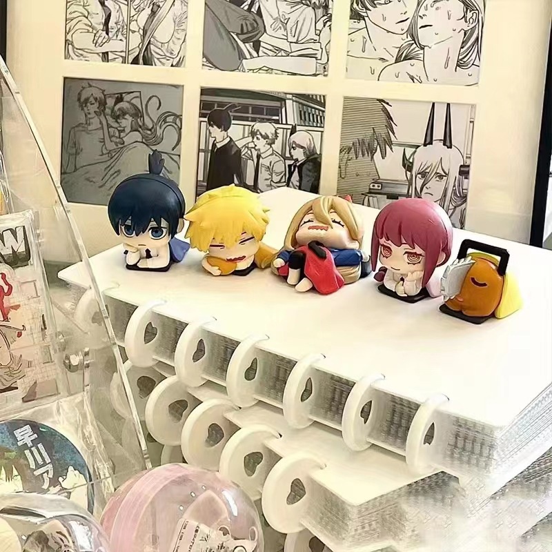 Mô hình Gacha STASTO Anime Manga Chainsaw Man Chibi Trứng Ngủ Cute, anime figure