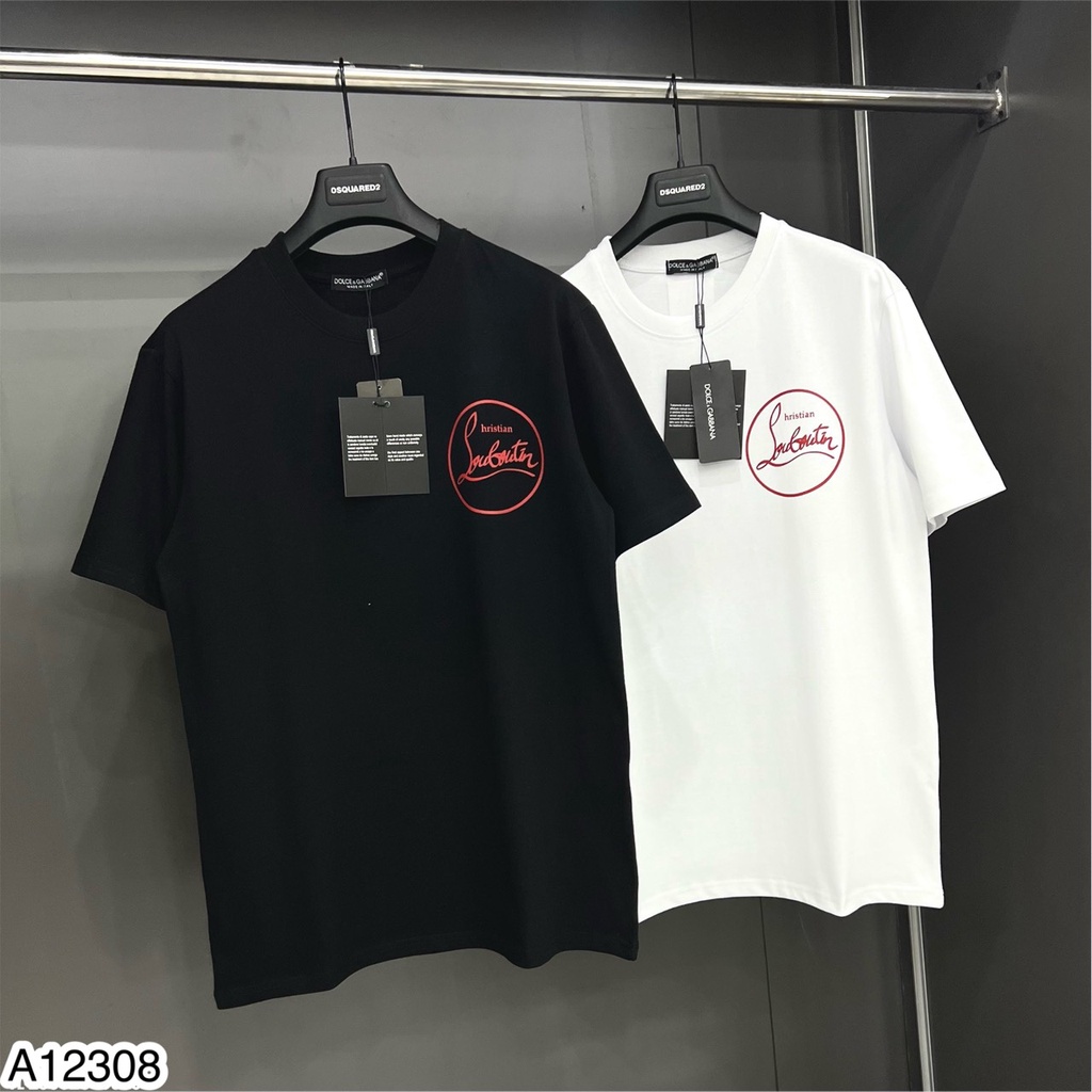 Áo Phông Nam Lou.bou.tin Hàng Cao Cấp In Chữ Cực Nét - Áo Phông Nam Mới Nhất