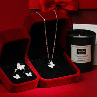 Bộ trang sức kylan silver butterfly kim cương nhân tạo kl0443