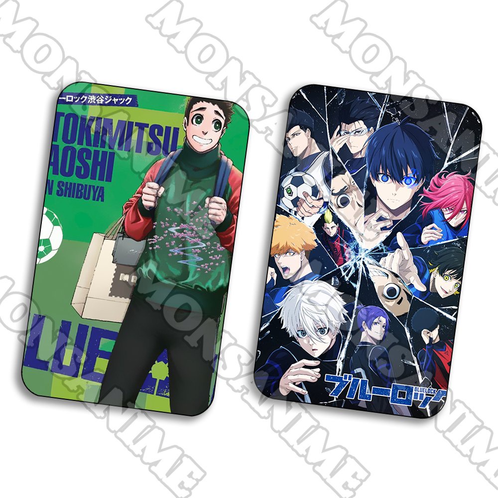 Ảnh card bo góc BLUE LOCK ver MẢNH VỠ chibi manga thẻ bo viền 5*8cm sưu tầm xinh xắn 1 tấm