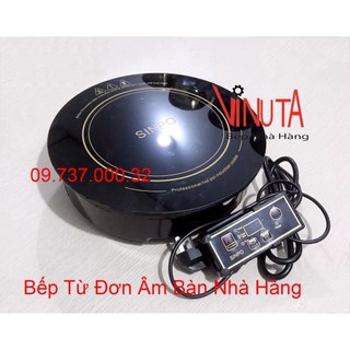 Bếp từ đơn tròn 3000W, bếp điện từ âm bàn nhà hàng phi 328 mm giá rẻ