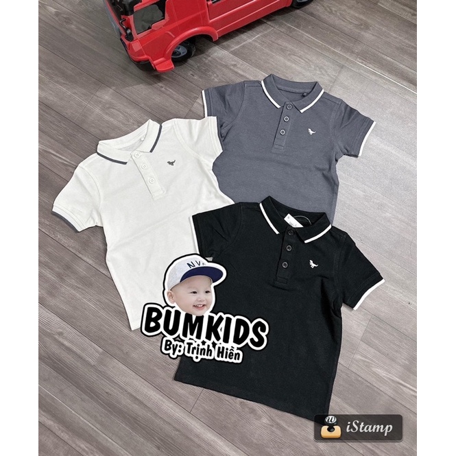 Áo phông có cổ nhãn hiệu George bé trai các màu siêu xinh  , Polo Cam kết Authentics 100%