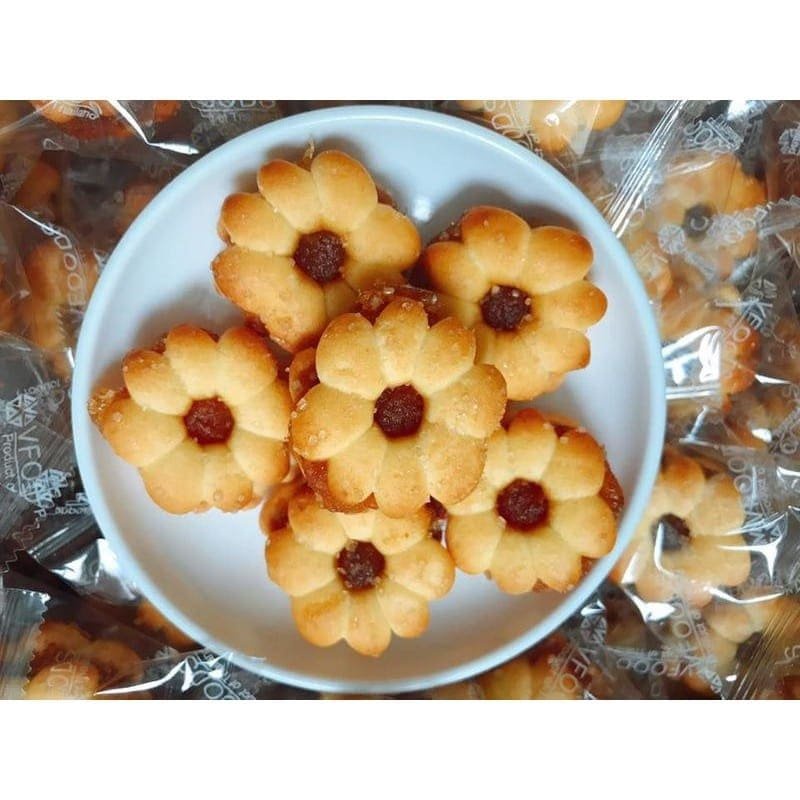 100g Bánh khóm / Bánh hoa mai nhân mứt khóm / Bánh hoa cúc nhân dứa