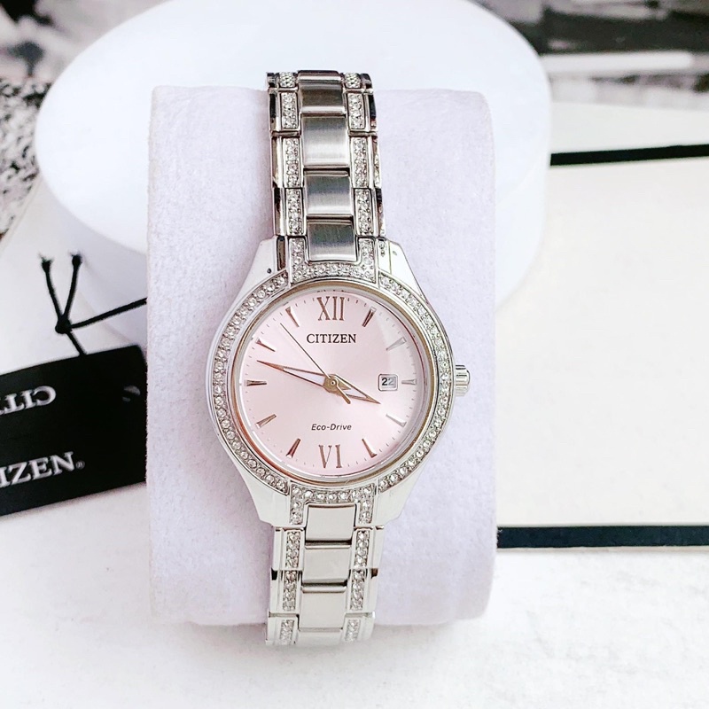 Đồng hồ nữ Citizen dây kim loại, kích thước 30mm