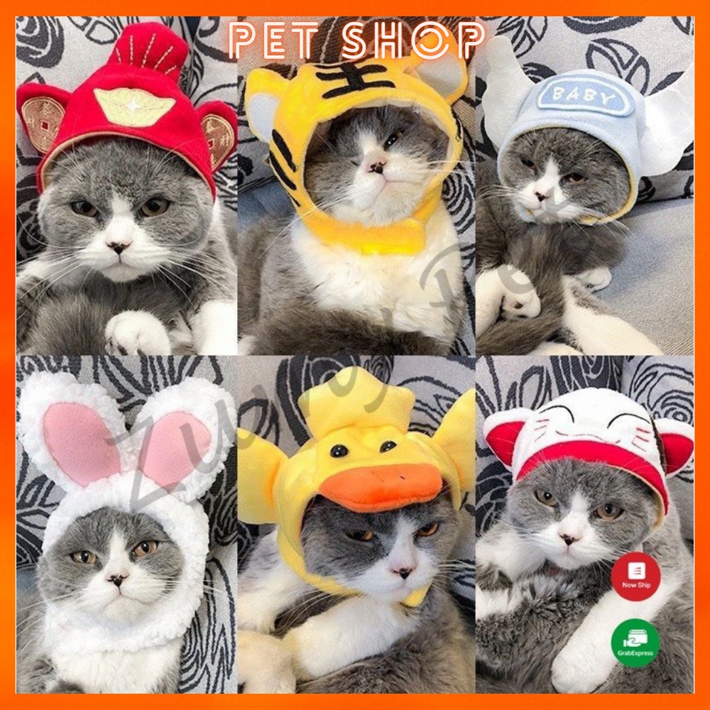 Mũ Xinh Xắn Nhiều Mẫu Mềm Dễ Thương Dành Cho Pet Thú Cưng