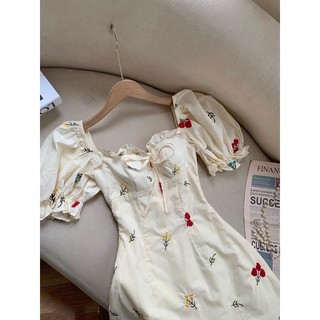 💐💐 Đầm xô thêu hoa viền bèo