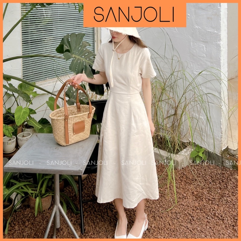 Đầm Body Nữ SANJOLI Váy Maxi Công Sở Dáng Dài Thiết Kế Hở Lưng Xẻ Tà Phong Cách Tiểu Thư Đi Dự Tiệc Sang Trọng VDE032 | BigBuy360 - bigbuy360.vn
