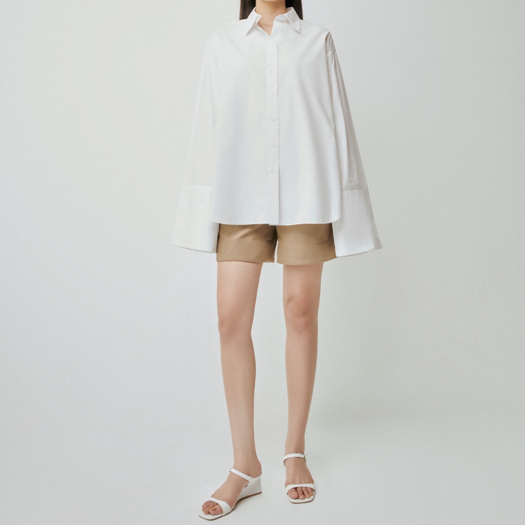Áo Sơ Mi OVERSIZED SHIRT WITH PLEATS MUSE de MAI