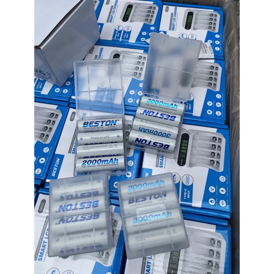 Pin sạc AA Loại 2000mAh và 3000mAh BESTON cho micro Karaoke, đồ điện tử
