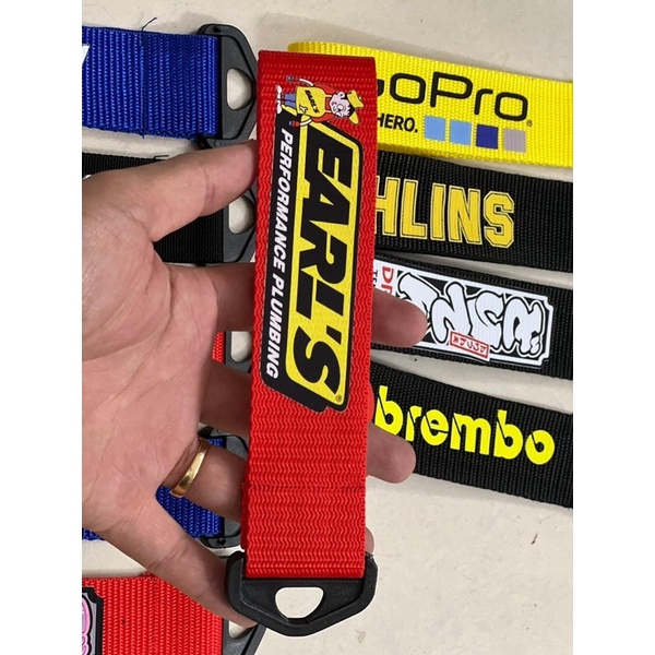 Móc khóa dây vải xe máy