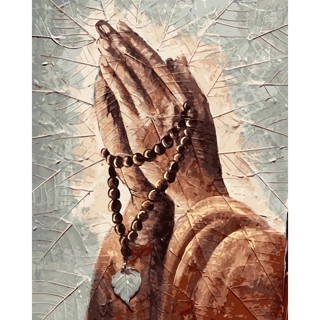 [SẴN] Tranh Tô Màu theo số DIY khổ 40x50cm đã căng khung- Tranh Niệm Phật