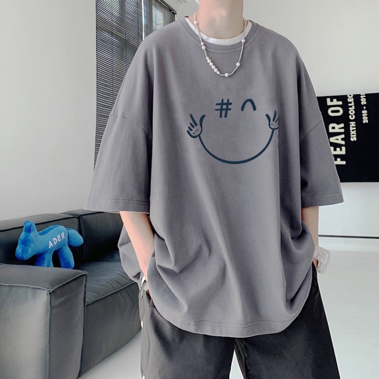 Áo thun giới tính unisex tay lỡ Smile áo cộc cotton freesize AD-Hot Trend 2023_A10 | BigBuy360 - bigbuy360.vn