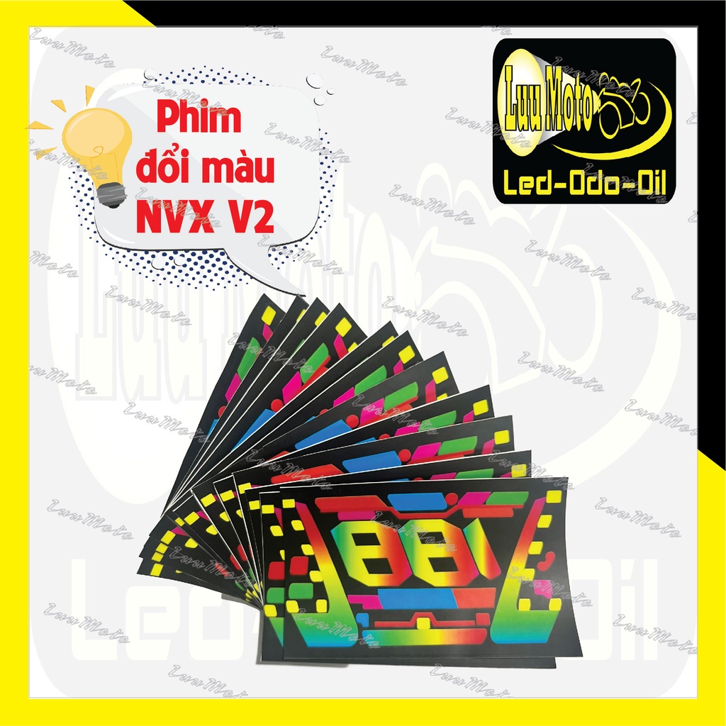 Film mod màu NVX v2, dán mặt trước LCD, đơn giản dễ làm