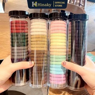 Hộp 20 chun hinaky set 20 dây thun buộc tóc nhiều màu