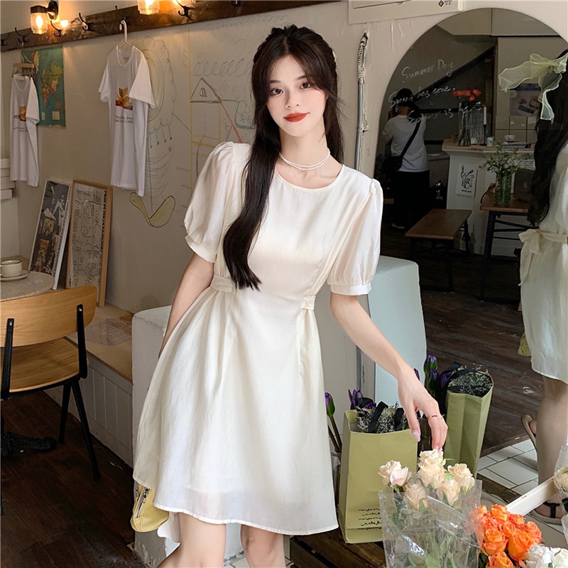 Váy Nữ Ngắn Tay Dáng Chữ A Thiết Kế Mỏng Xinh Xắn Phong Cách Trẻ Trung Dự Tiệc Thời Trang Sugal VAY NU 045V1