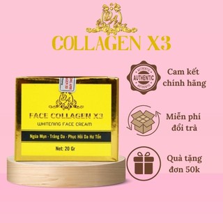 Kem Face Collagen X3 20g Mỹ Phẩm Đông Anh Chính Hãng – Kem Dưỡng Trắng Dưỡng Ẩm Da Mặt Mịn Màng