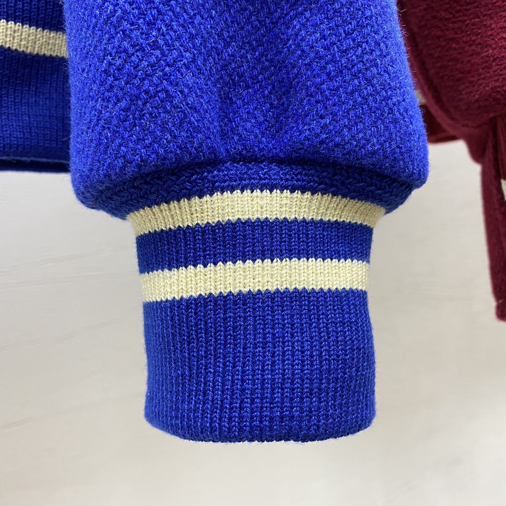 ⚡️ - Áo Khoác SLP Majorelle Blue Varsity Classic Teddy Jacket, áo bomber teddy jacket SLP cao cấp