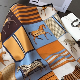 Khăn lụa vuông choàng cổ size 70x70 cm