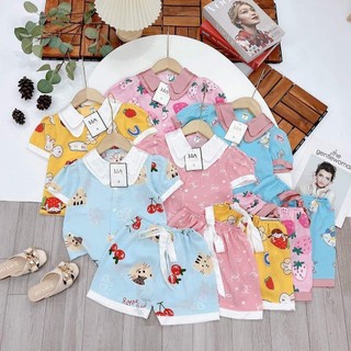 Bộ Pijama Chất Lụa Gấm Tay Dài- Quần Dài