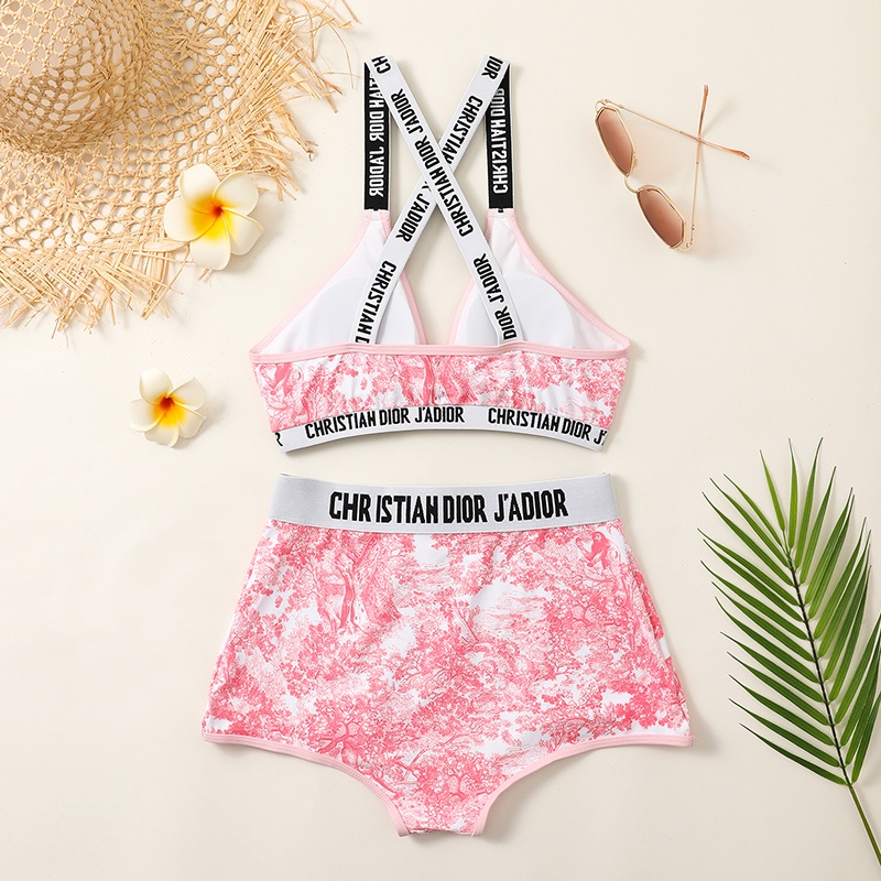 Bikini 2 mảnh dáng thể thao sexy áo tắm đi biển đẹp đồ bơi nữ Hàn Quốc quần cạp cao che khuyết điểm