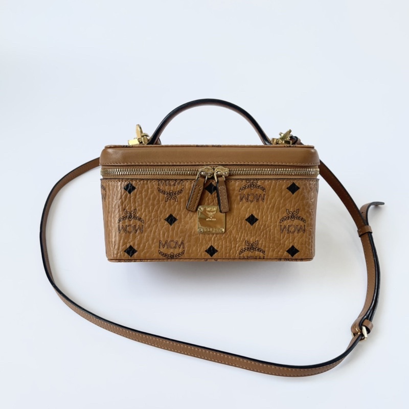 Túi hộp MCM nâu chính hãng
