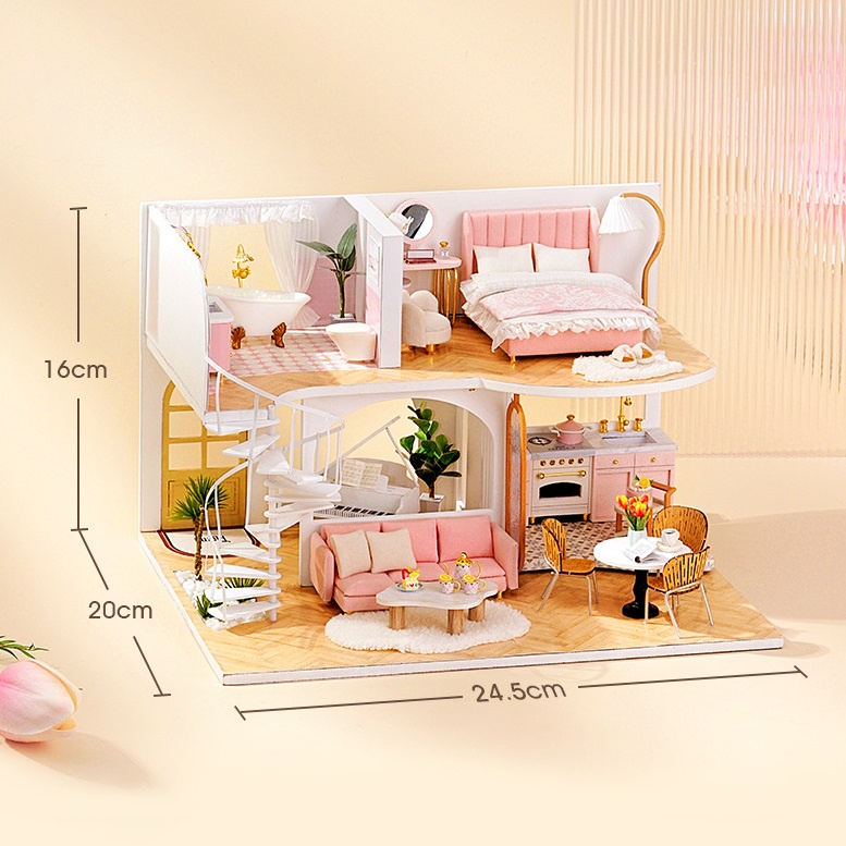 Mô hình nhà búp bê tự làm CUTEROOM diy Dollhouse Morning Sunshine L-033-B