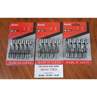 Đầu bắn tôn, mũi đầu vít vặn tôn 8mm có nam châm hít MAKITA