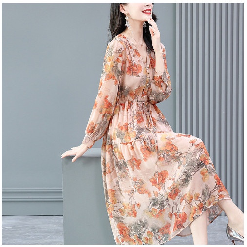 (HÀNG SẴN) Váy Đầm Hoa Dạo Biển Quyến Rũ VH62 - Hàng Quảng Châu Cao Cấp