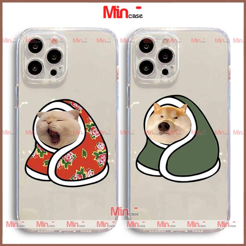 Ốp lưng iphone cặp đôi hoạt hình độc lạ chó mèo ngộ nghĩnh dễ thương đẹp cho ip 6/6s/7/8/X/XS/11/12/13/14 Pro Plus Max