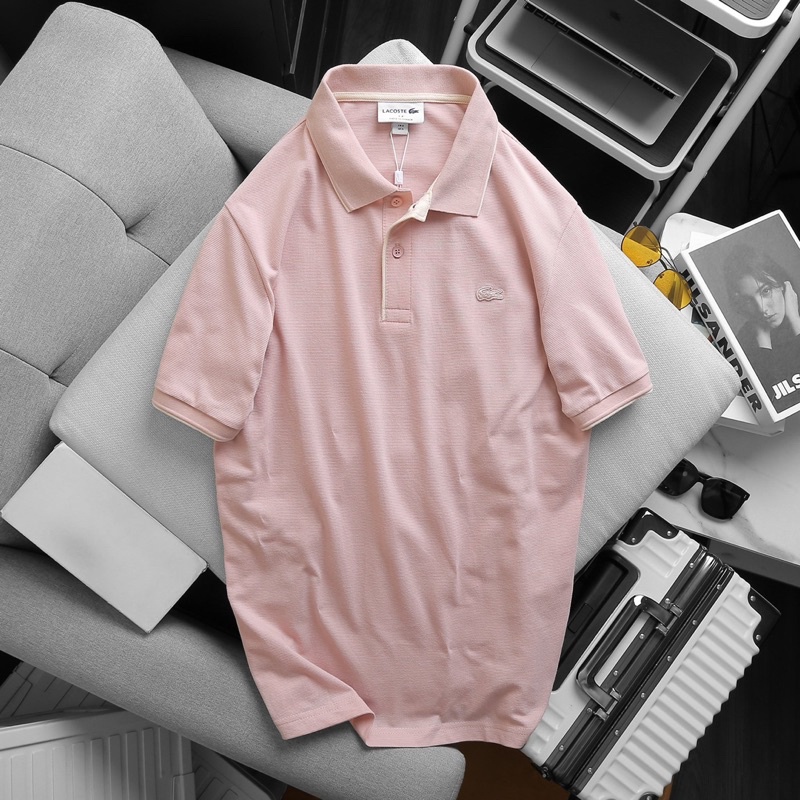 Áo Polo LACOTE vải cotton gân chìm