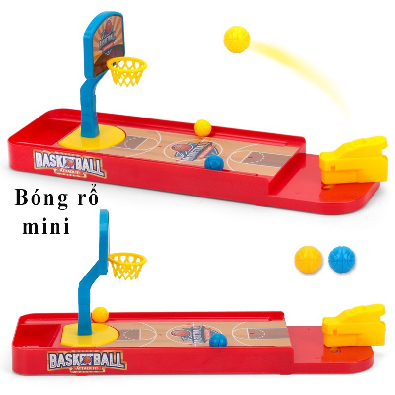 Bộ đồ chơi bắn bóng rổ mini nhỏ gọn, giải trí, giảm căng thẳng, rèn luyện kỹ năng thể dục thể thao cho bé MasterKids