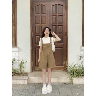 YẾM QUẦN SHORT JEANS NÂU