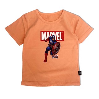 Áo thun cotton hình siêu anh hùng Marvel
